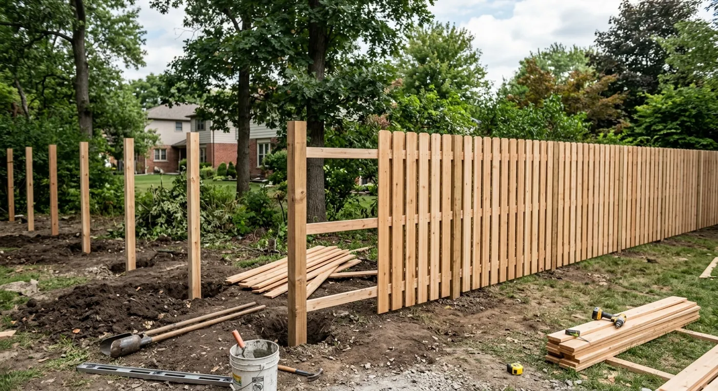 Fence installation